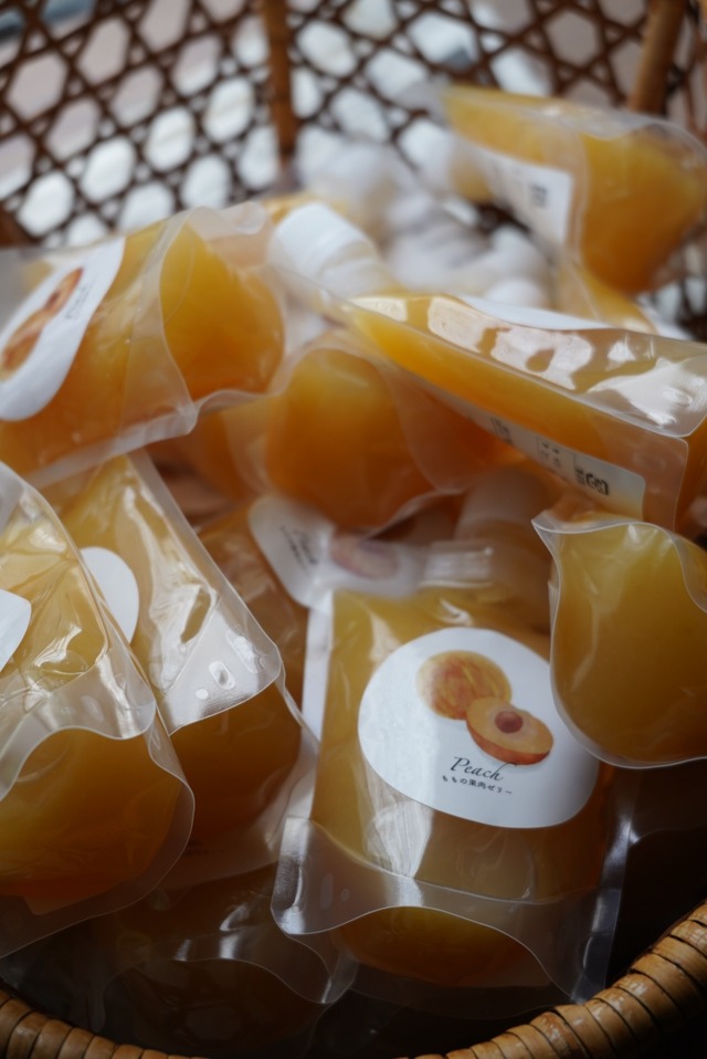 桃の飲む果肉ジュレ