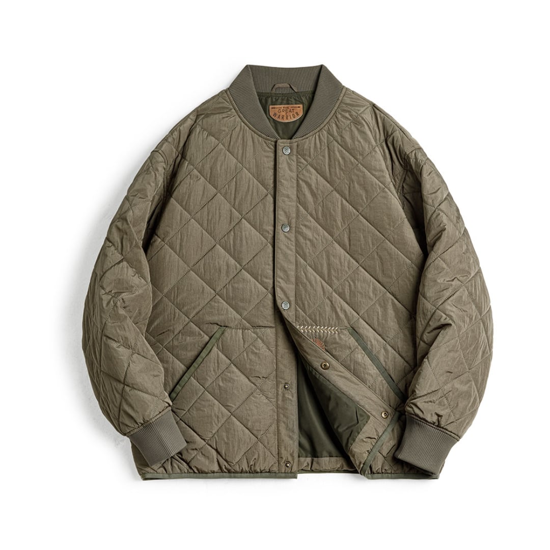 Quilted Diamond-Patterned Jacket(GV569)