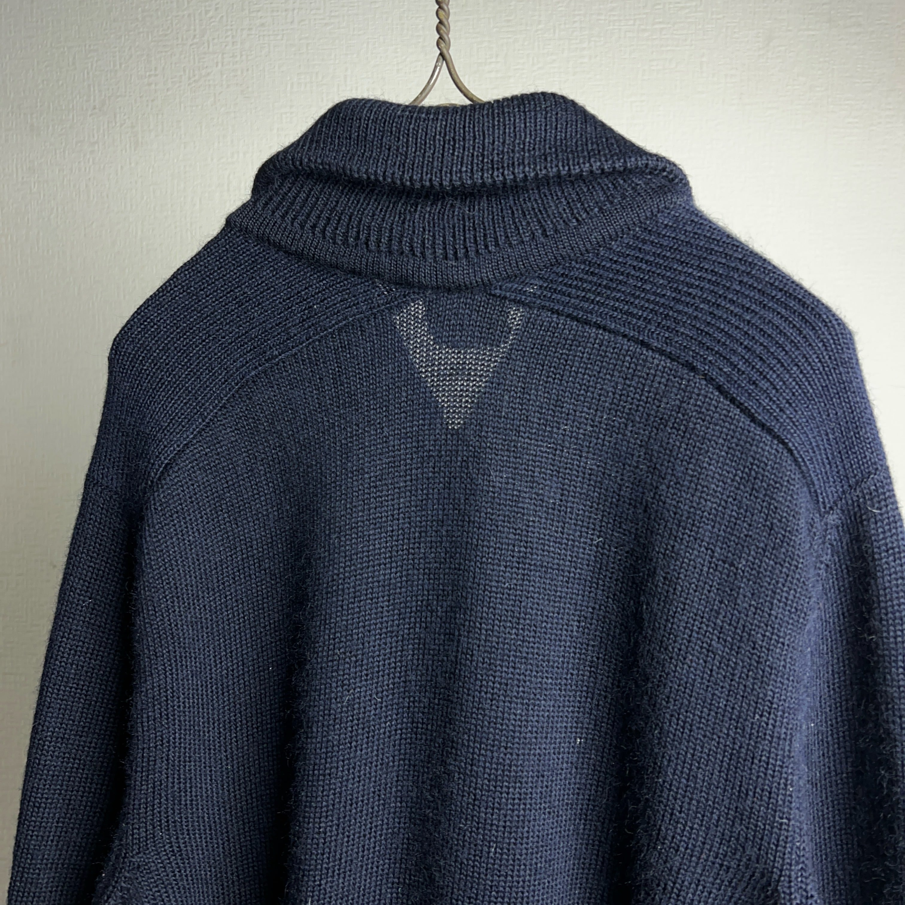 1980's Ermenegildo Zegna Half Zip Knit Sweater 80年代