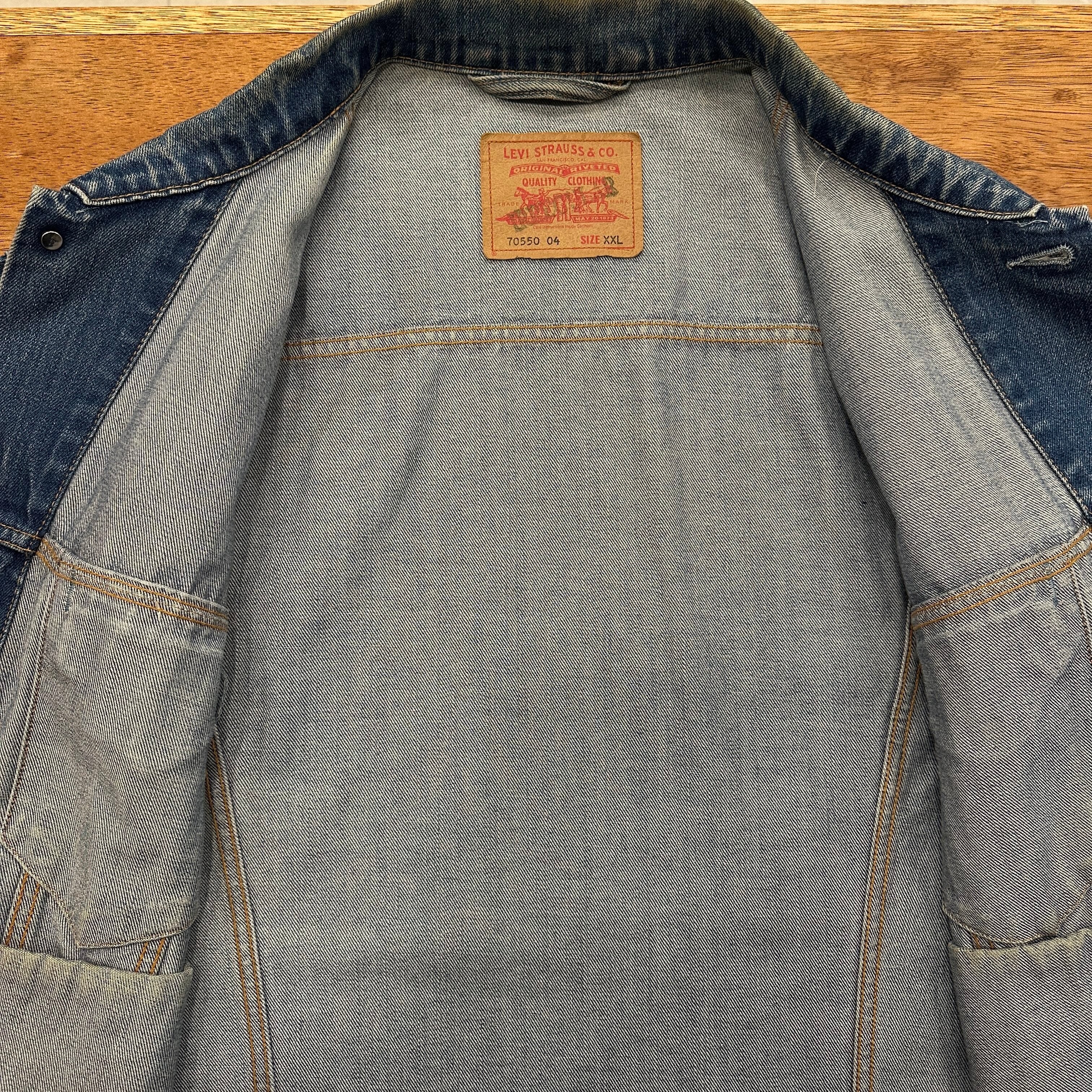 Levi Strauss & Co. デニムジャケット希少XXL 70550 LEVI'S DENIM JACKET 70550 XXL ⑧ | safarionline