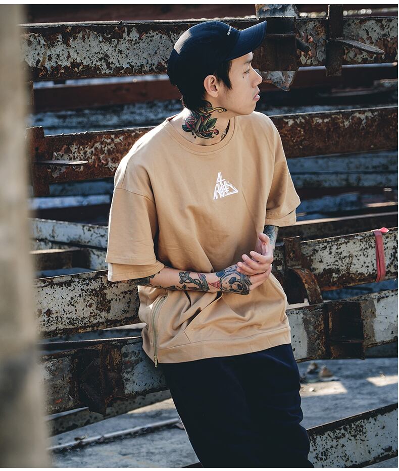 全2色 Tシャツ カットソー プリント カジュアル ストリート 