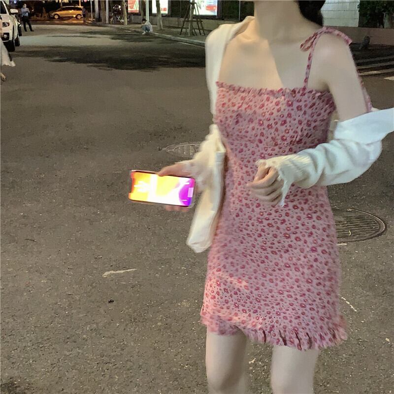 レディーススプリングオータムスタイルフローラルドレス ニットカーディガントップス 春物 秋物 花柄 ドラファッションホール49131808815