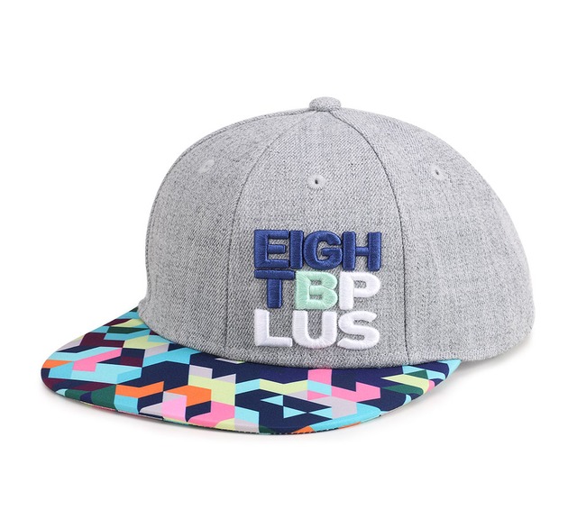 8BPLUS CAP 8BPLUS GREY MELANGE / PRINT