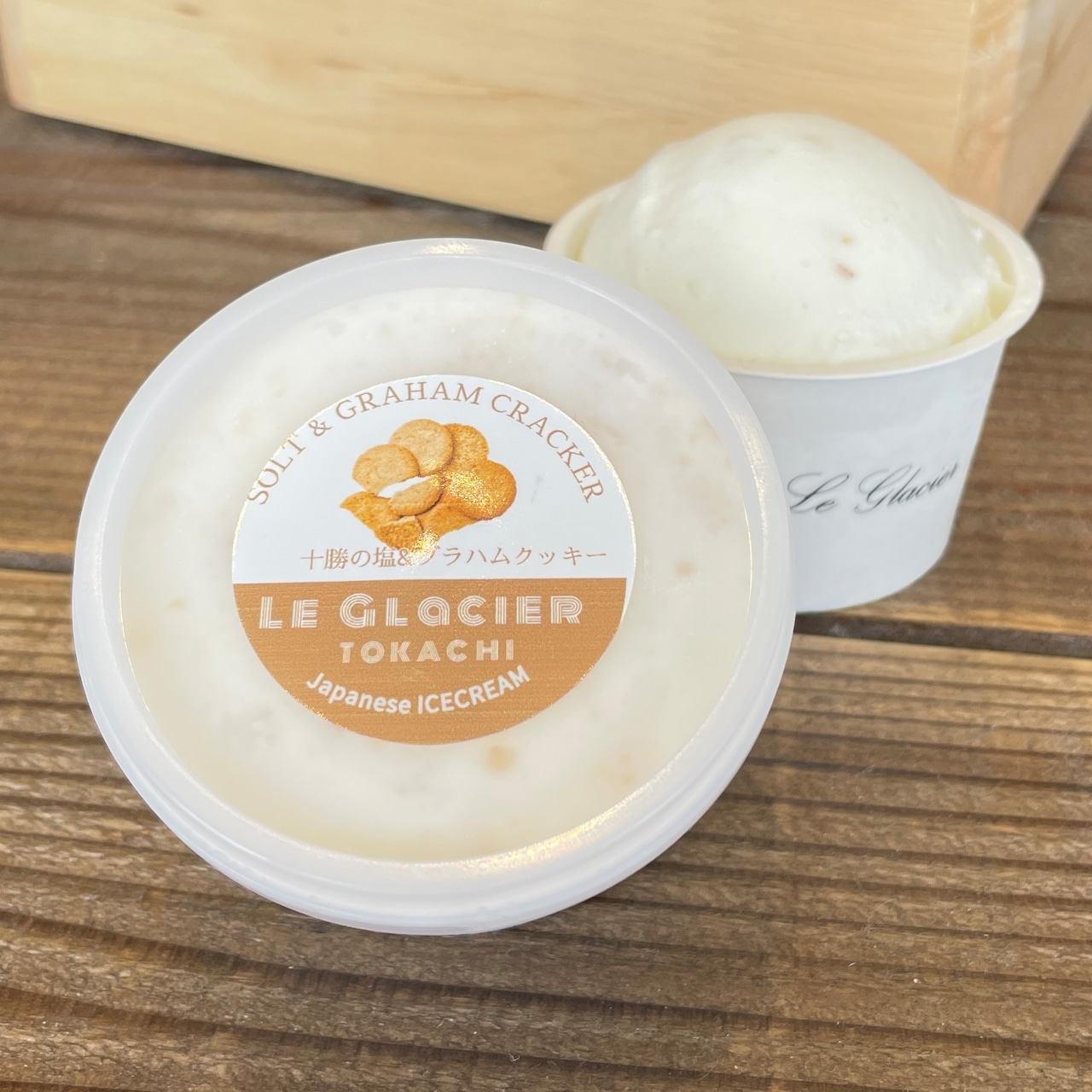 トカチ塩キャラメル&グラハムクッキー (カップアイス 90ml)