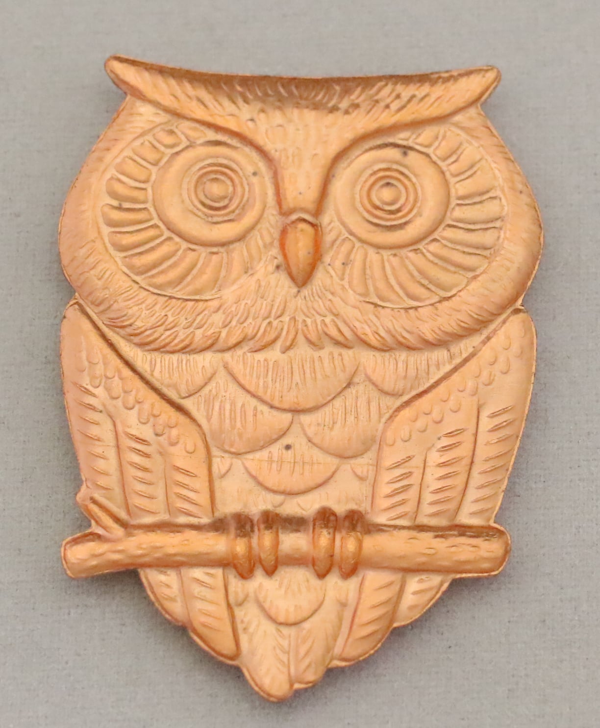 銅板（フクロウ） 管理番号344 | 七宝焼 材料（山本写真店）