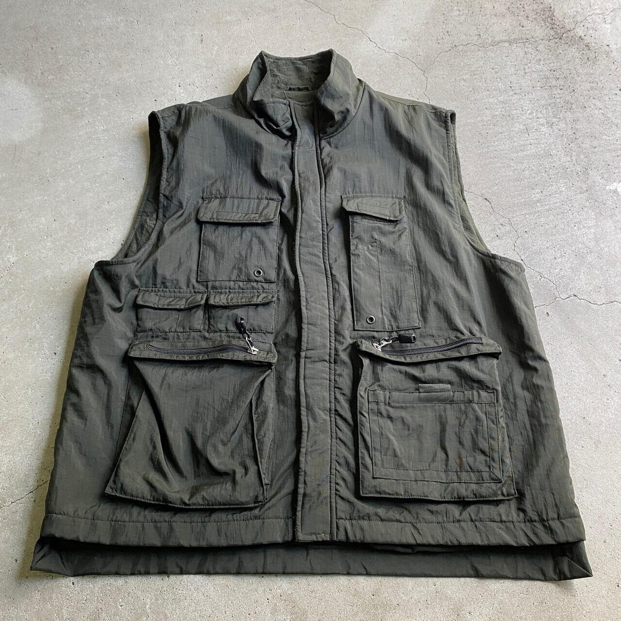 90年代 OLD GAP オールドギャップ ナイロンベスト 裏地フリース メンズ  