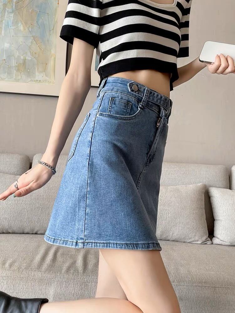 ミニ丈デニムスカート CSK0002