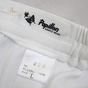 社交ダンス 衣装 スタンダード スカート レッスンウェア 練習着 オールシーズン PAPILLON パピヨン 白 ホワイト系 無地 シンプル 上品 ラインストーン 伸縮性 ポリエステル 日本製 ふんわり ドレスアップ おしゃれ フォーマル ダンス用ウェア レディース 軽やか 高級感 トレーニング 講習会 発表会