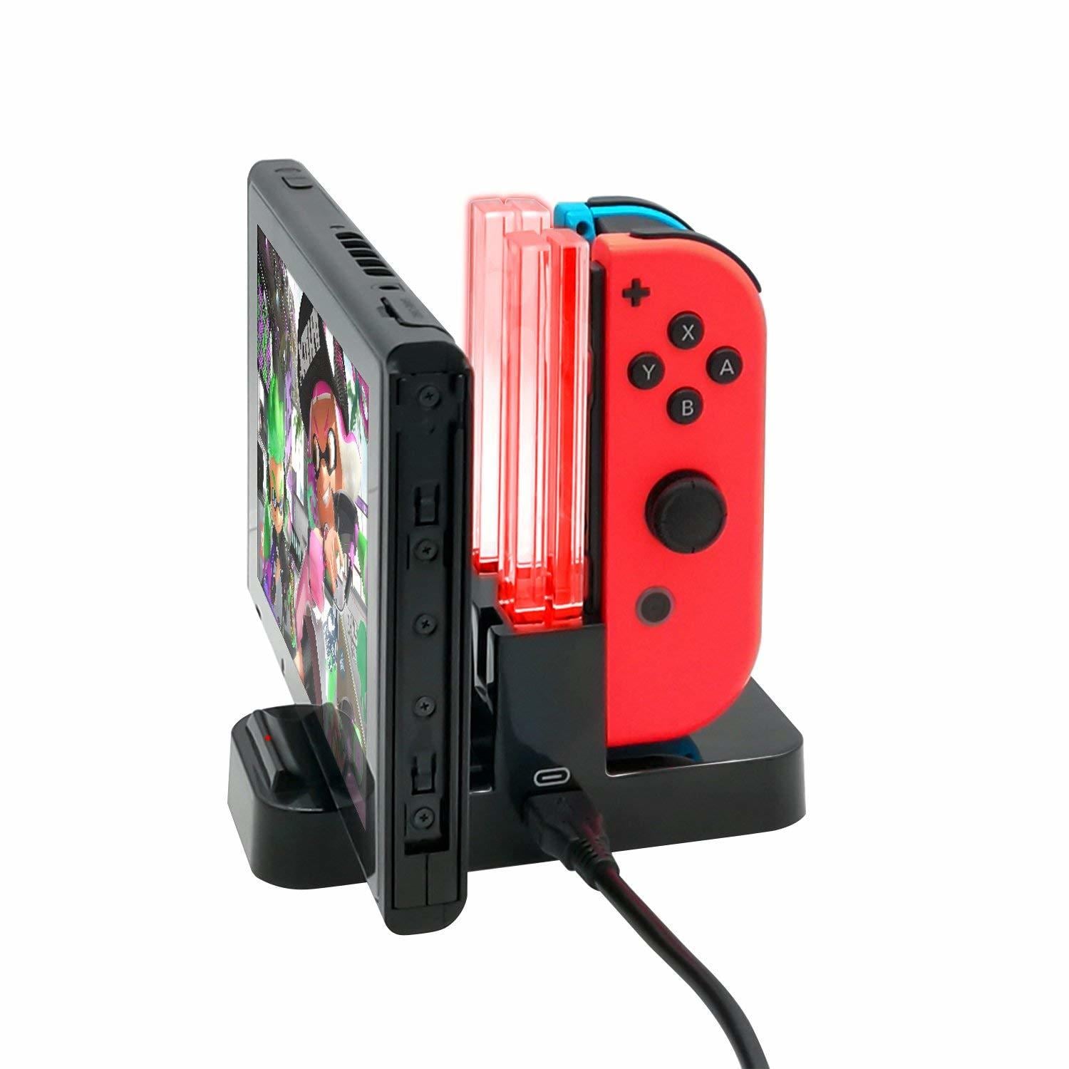 Nintendo Switch充電スタンド ジョイコン プロコン対応 任天堂スイッチ Joy-con procon USB 充電ドック 充電器 |  ボーダレス　BASE店 powered by BASE