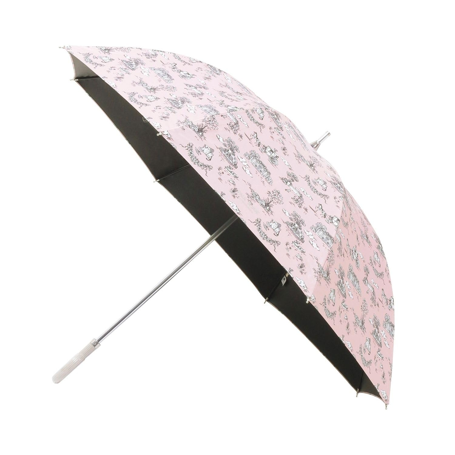 【在庫のみ】ムーンバット 【ポールアンドジョー】 日傘 長傘 レディース 通勤 通学 晴雨兼用 一級遮光 遮熱 UV トワル 22-113-12136-06 ピンク