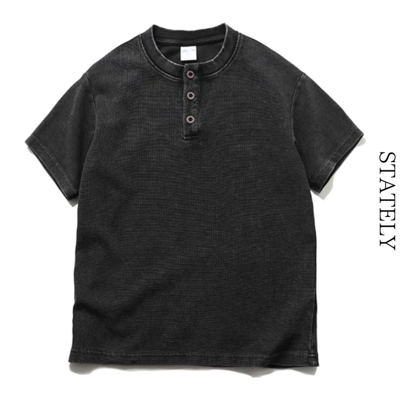 ヘンリーワッフルTee/4color_T259・画像4