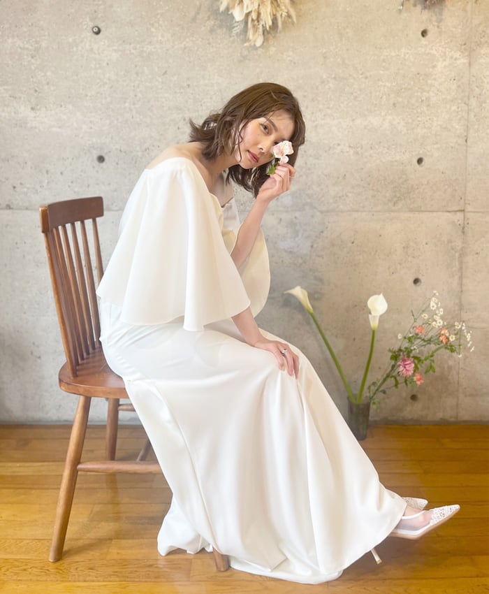 THE URBAN BLANCHE ORIGINAL 】 オフショルダー ウェディングドレス  