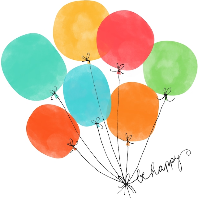 【Braun+Company】バラ売り2枚 ランチサイズ ペーパーナプキン Happy Ballons ホワイト