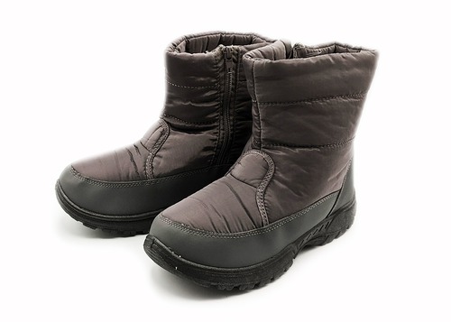 レディス長靴　ウィンターブーツ　グレー　L24.5~25cm