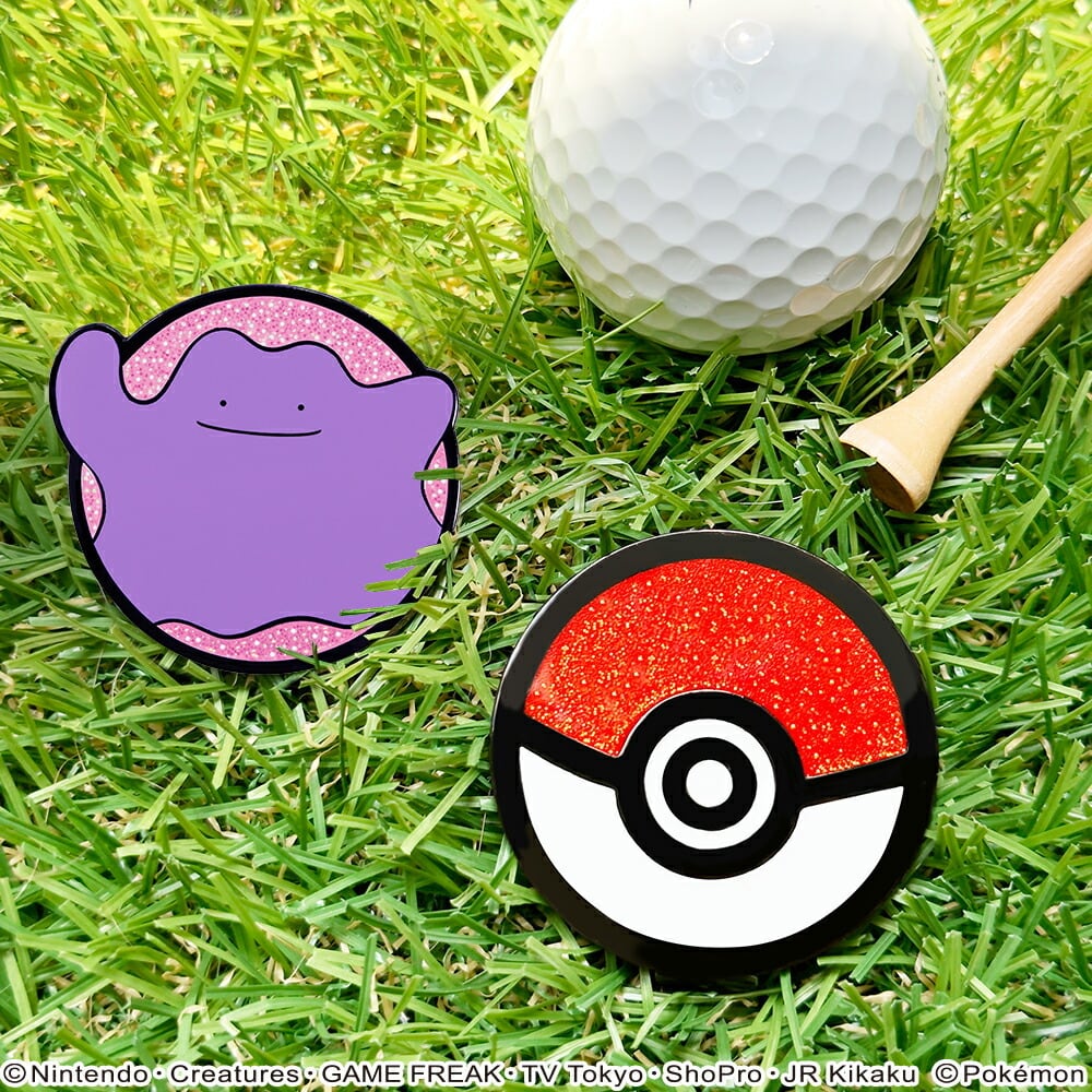ポケモン ゴルフマーカーBIGサイズ（メタモン） マグネット クリップ式