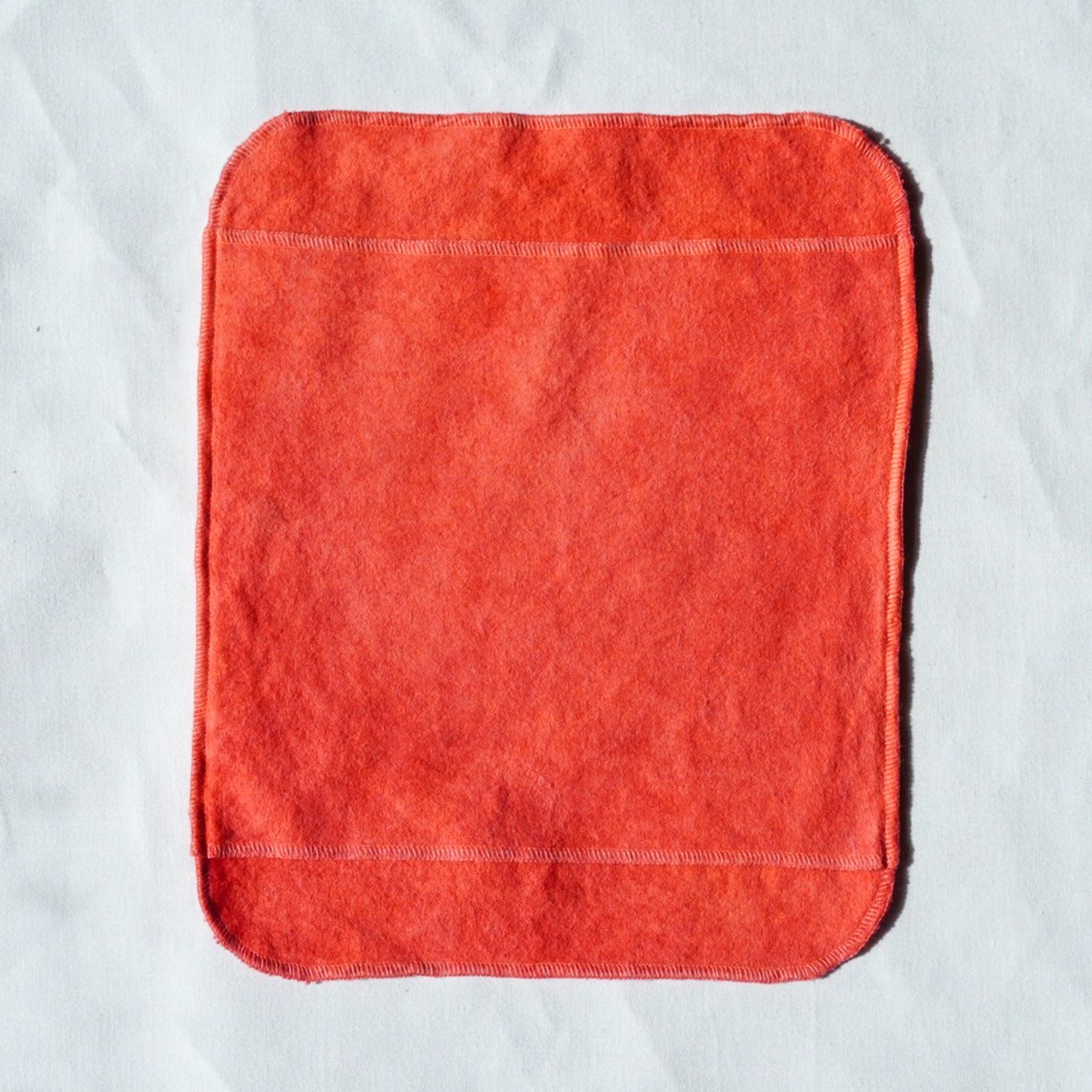 手縫い茜染め布ナプキン 大