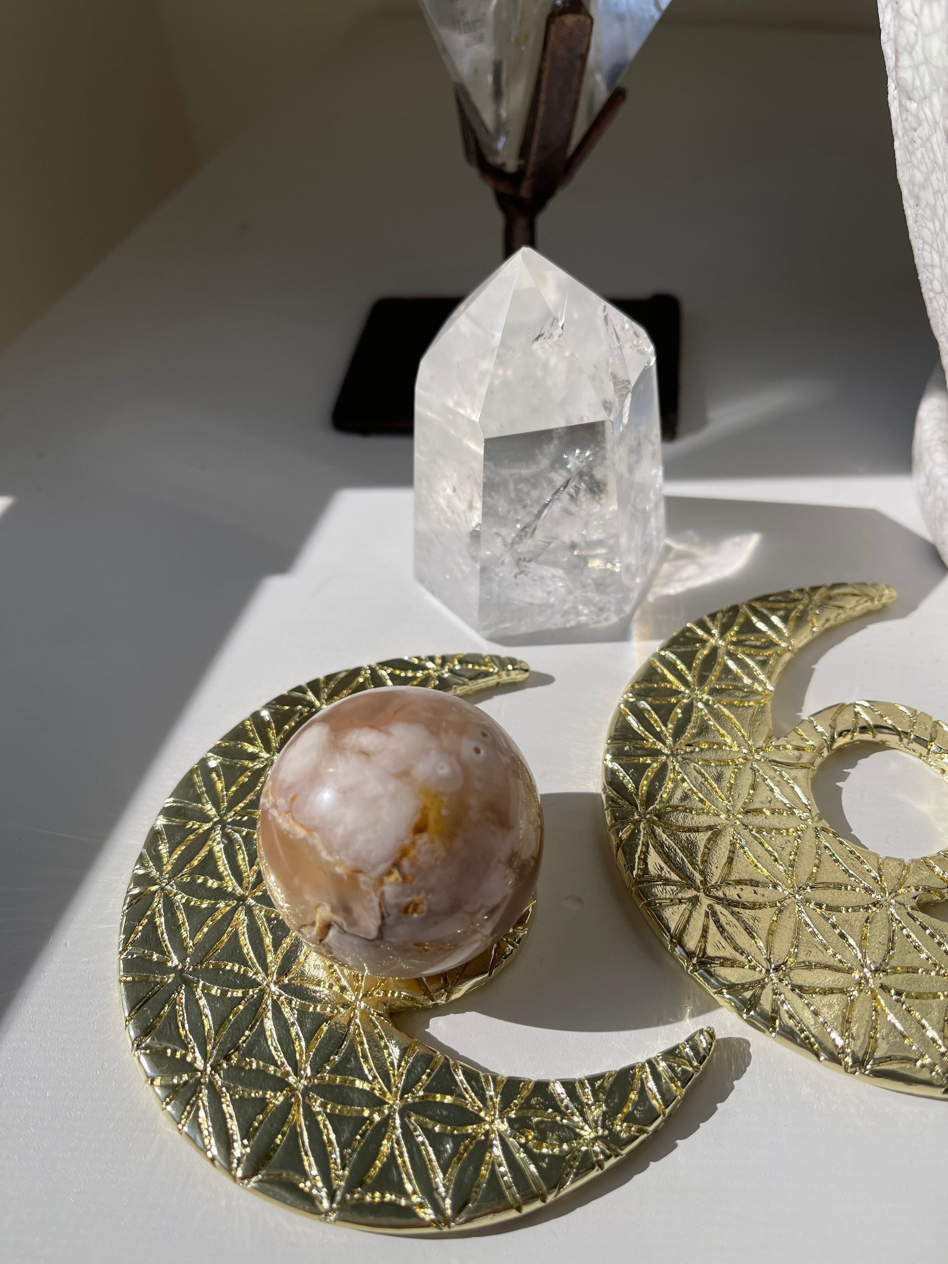 Moon shape sphere stand gold/ゴールドお月様スフィアスタンド