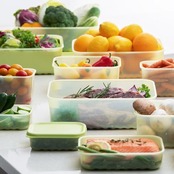 ベストコ 保存容器 1.5L 鮮度保持 長方形 グリーン ロック&ロック キープフレッシュ 食洗機・電子レンジ 対応 HLE5400NCR