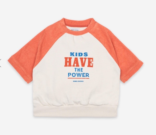 SALE!!【Bobo Choses】ボボショーズ　Kids Have The Power Short Sleeve Sweatshirt 海外子供服 Tシャツ