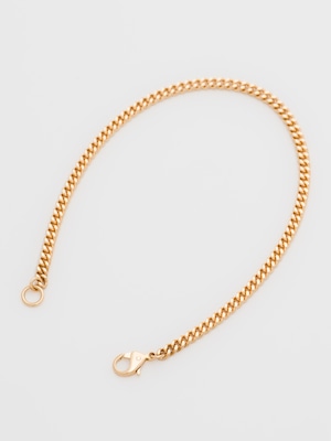 18k Gold Flat Chain Bracelet