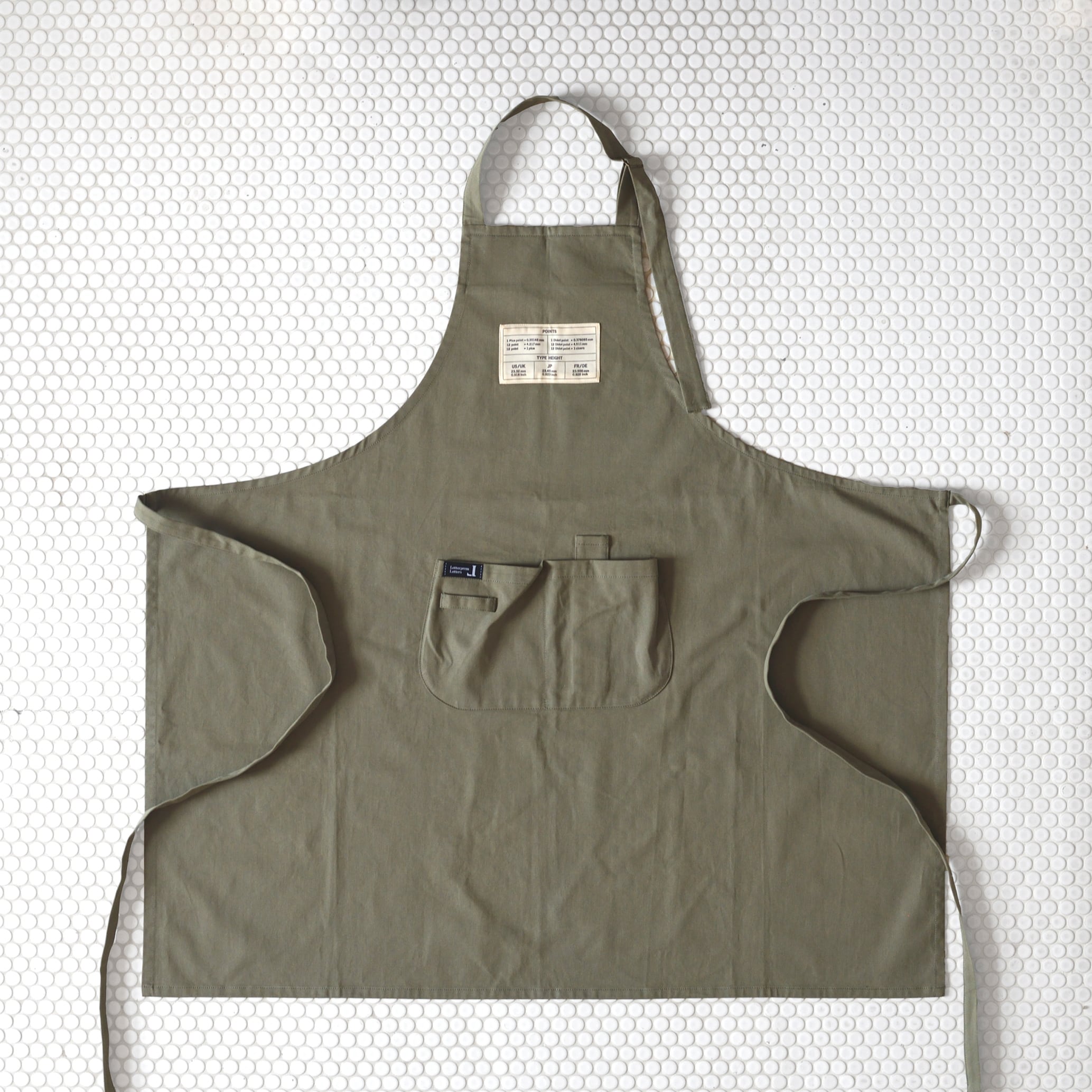 プリンターエプロン/ Printer Apron | TOMIGAYA Letterpress