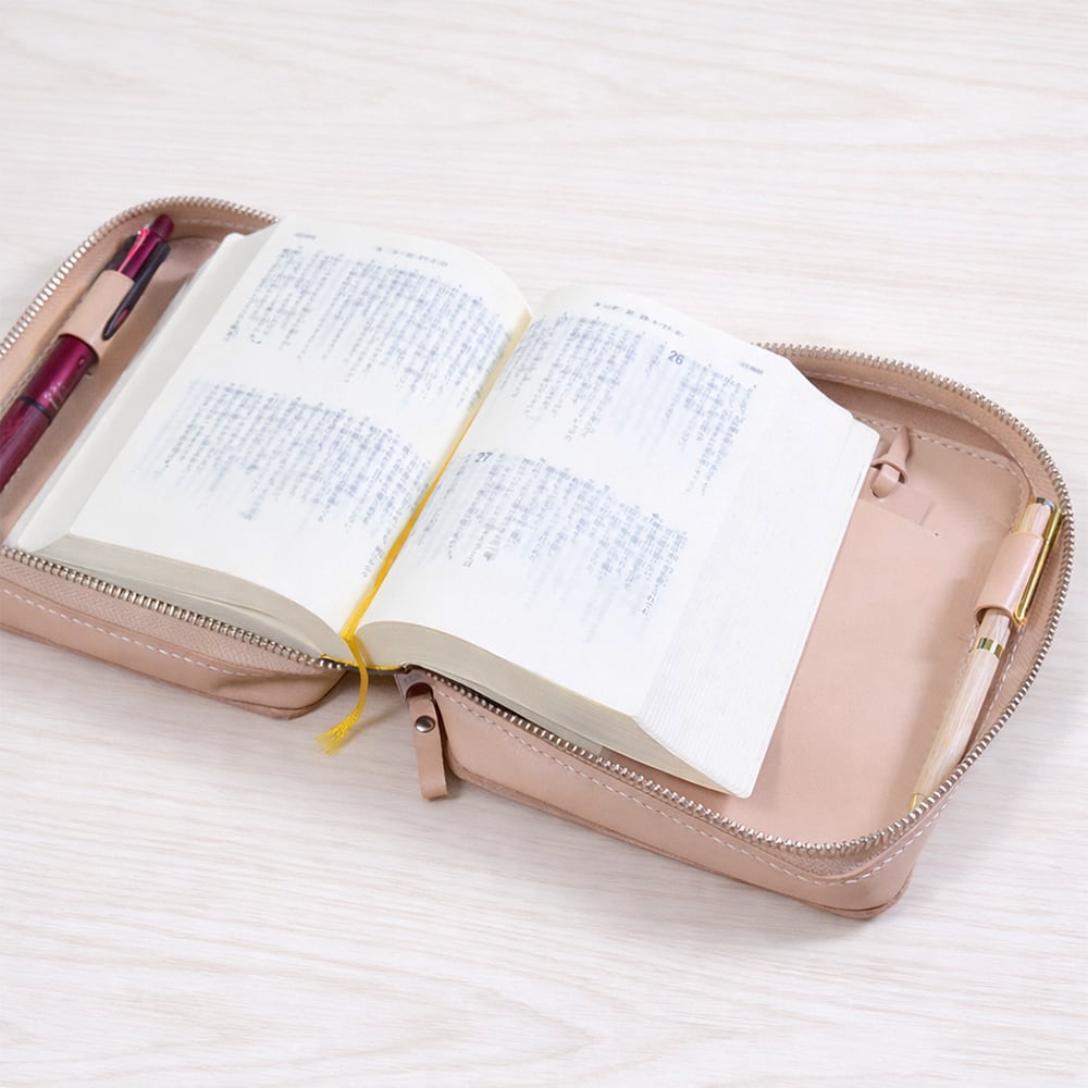 PERGAMON(ペルガモン) 聖書カバー 本革 ヌメ革 小型用 『ソジ