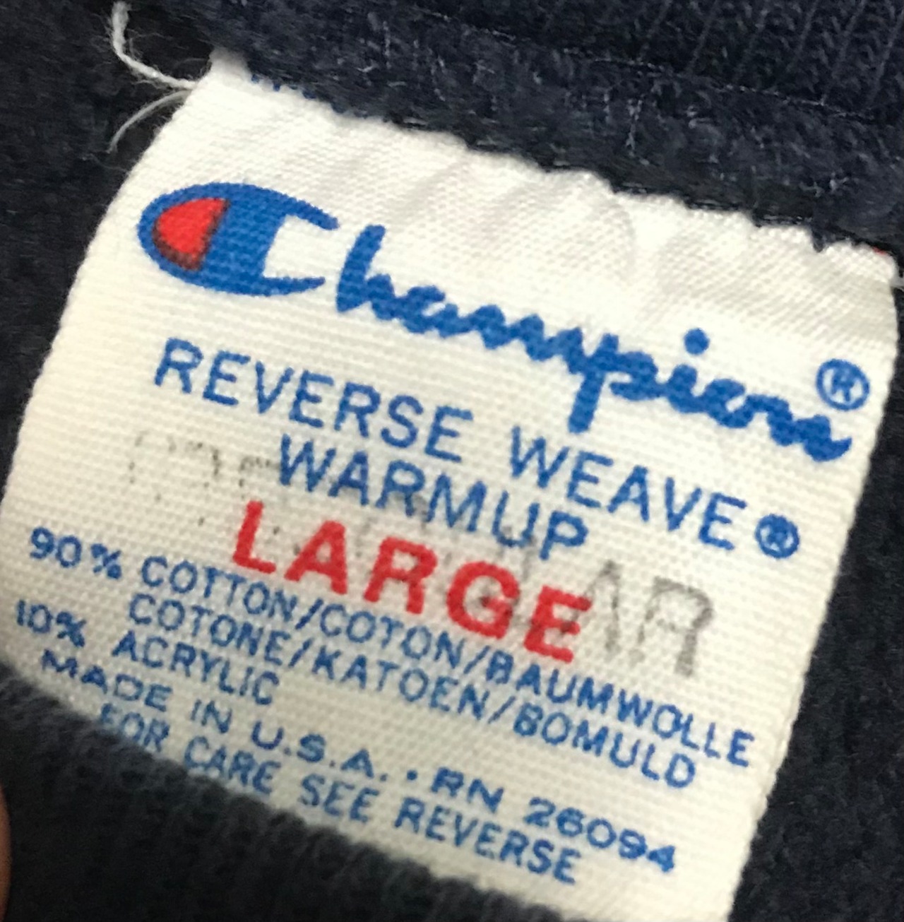 貴重 USA製 80s チャンピオン Champion リバースウィーブ トリコタグ 