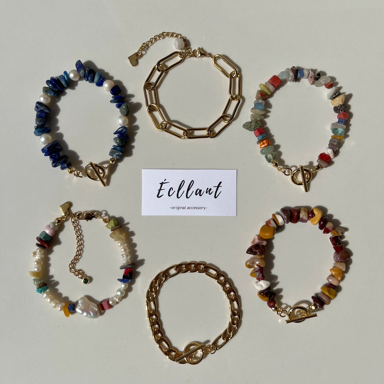 ［ ラピスラズリ ］マンテルブレスレット［GKB0014］