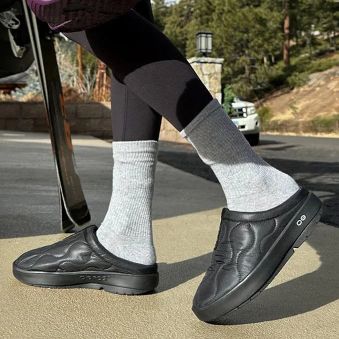 ウーフォス ウークージー サーモミュール ブラック25cm ウーフォス OOFOS サンダル シューズ リカバリー ウークージー サーモ