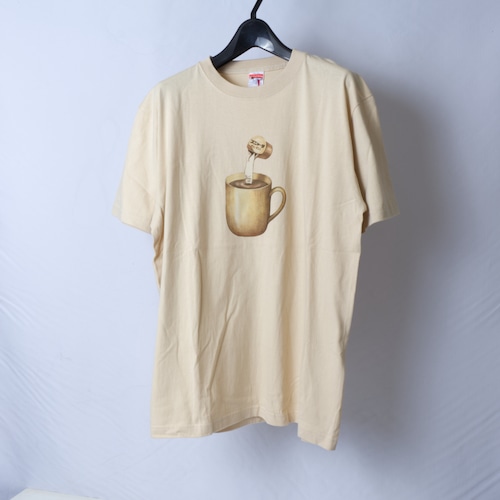 猫Tシャツ - スニャータ-【size:L】ベージュ t17 猫Tシャツ - スニャータ-【size:L】ベージュ t17