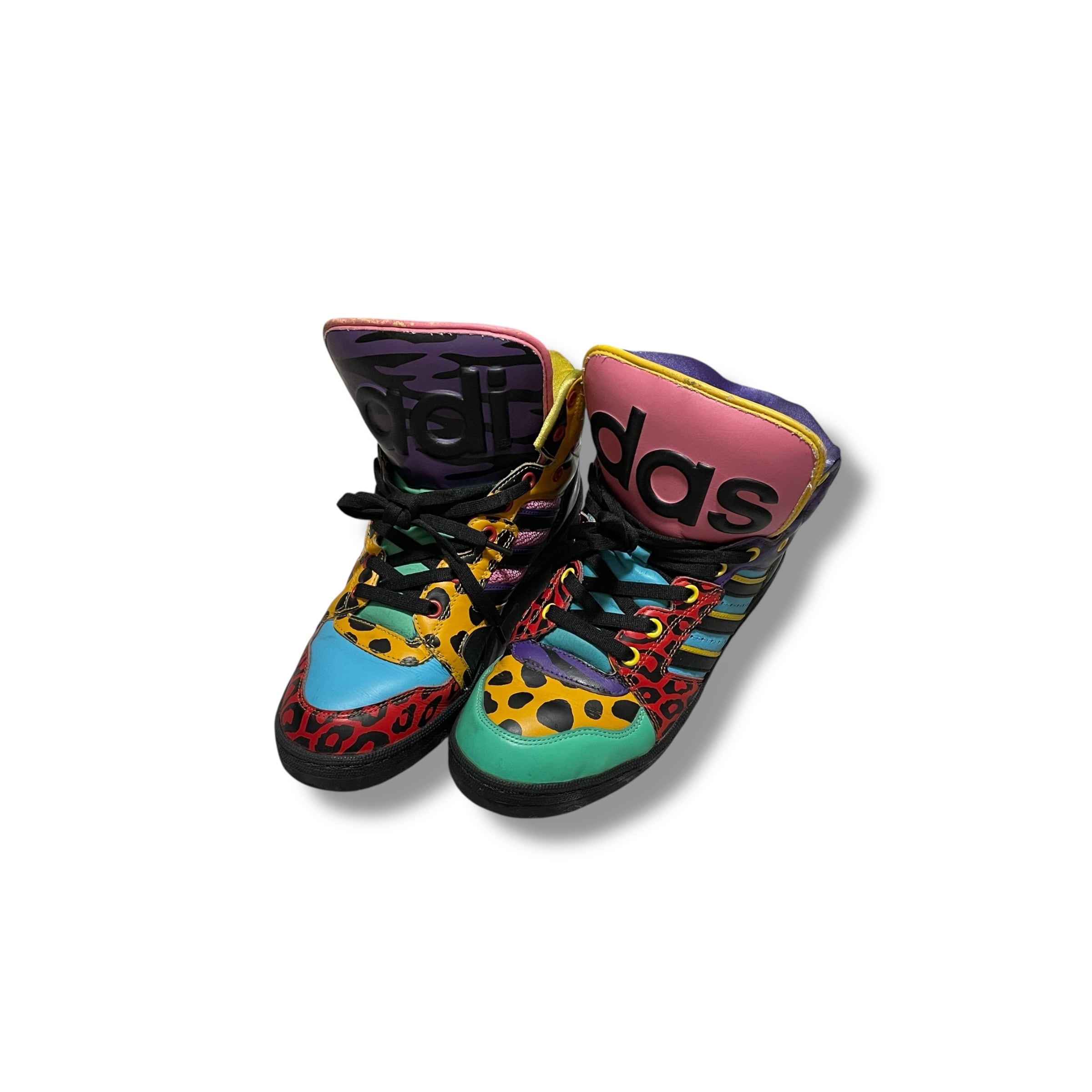 Adidas Original × Jeremy Scott Multi Color Big Tongue Middle-cut