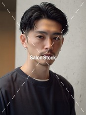 【メンズ】七三アップバング