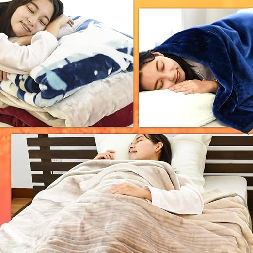 毛布 ブランケット ダブル 3キロ 2枚合わせ 厚手 フランネル 寝具