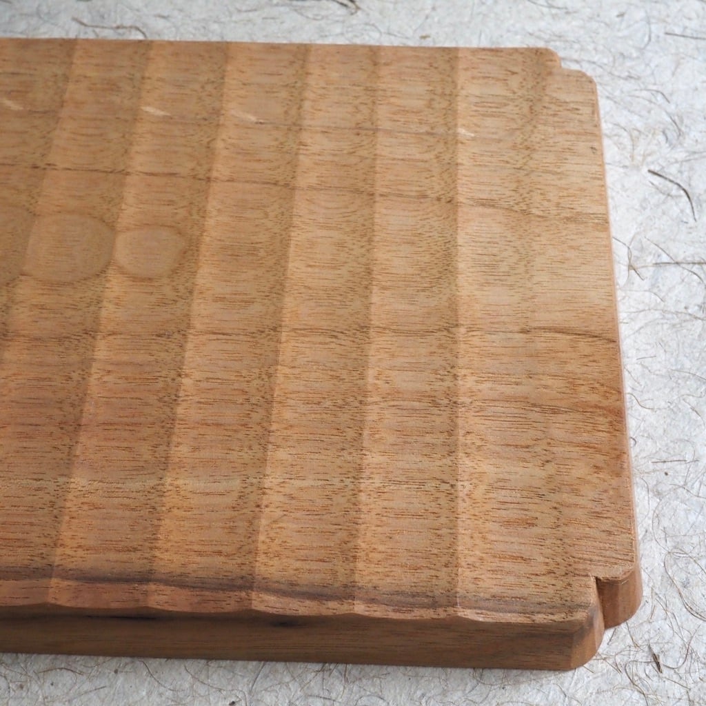 明野の小さなお盆や/入隅 我谷盆 胡桃 オイルフィニッシュ