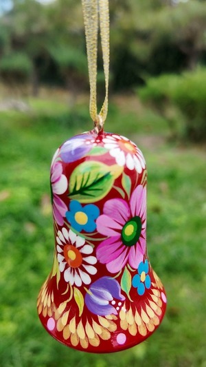 クリスマスデコレーション　ベル1点のみ（ティモシェンコ作）