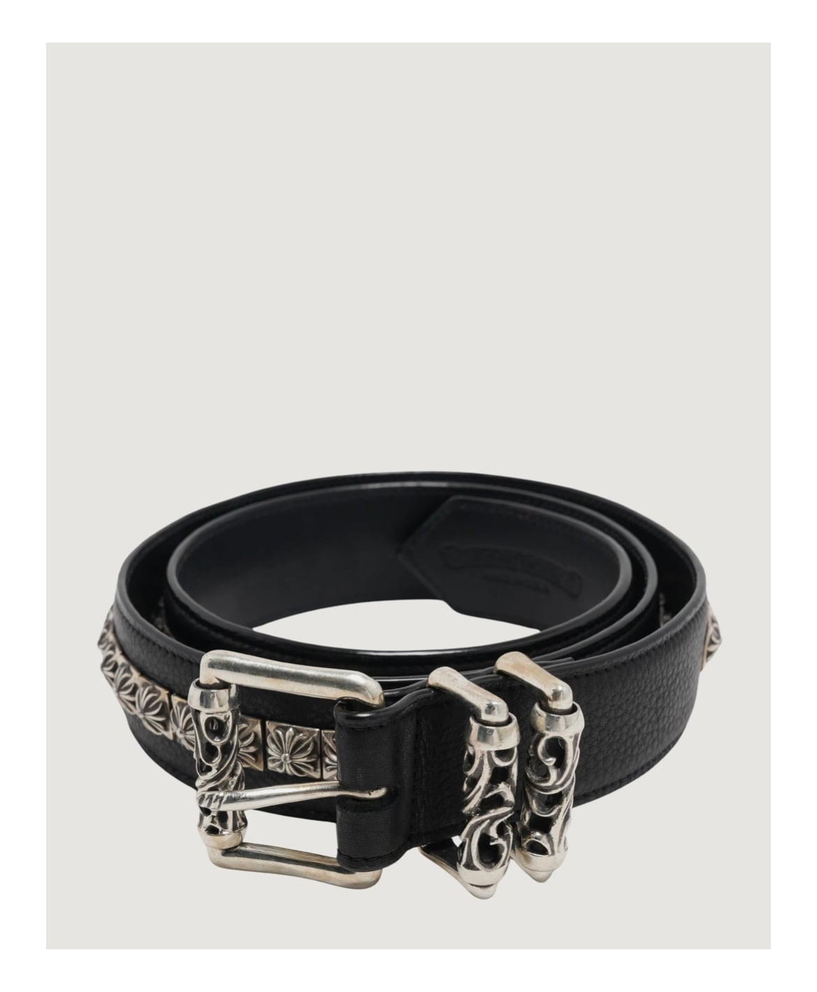 CHROME HEARTS クロムハーツ Pyramid Cross Studded Roller Belt ピラミッドクロス スタッド ローラーベルト
