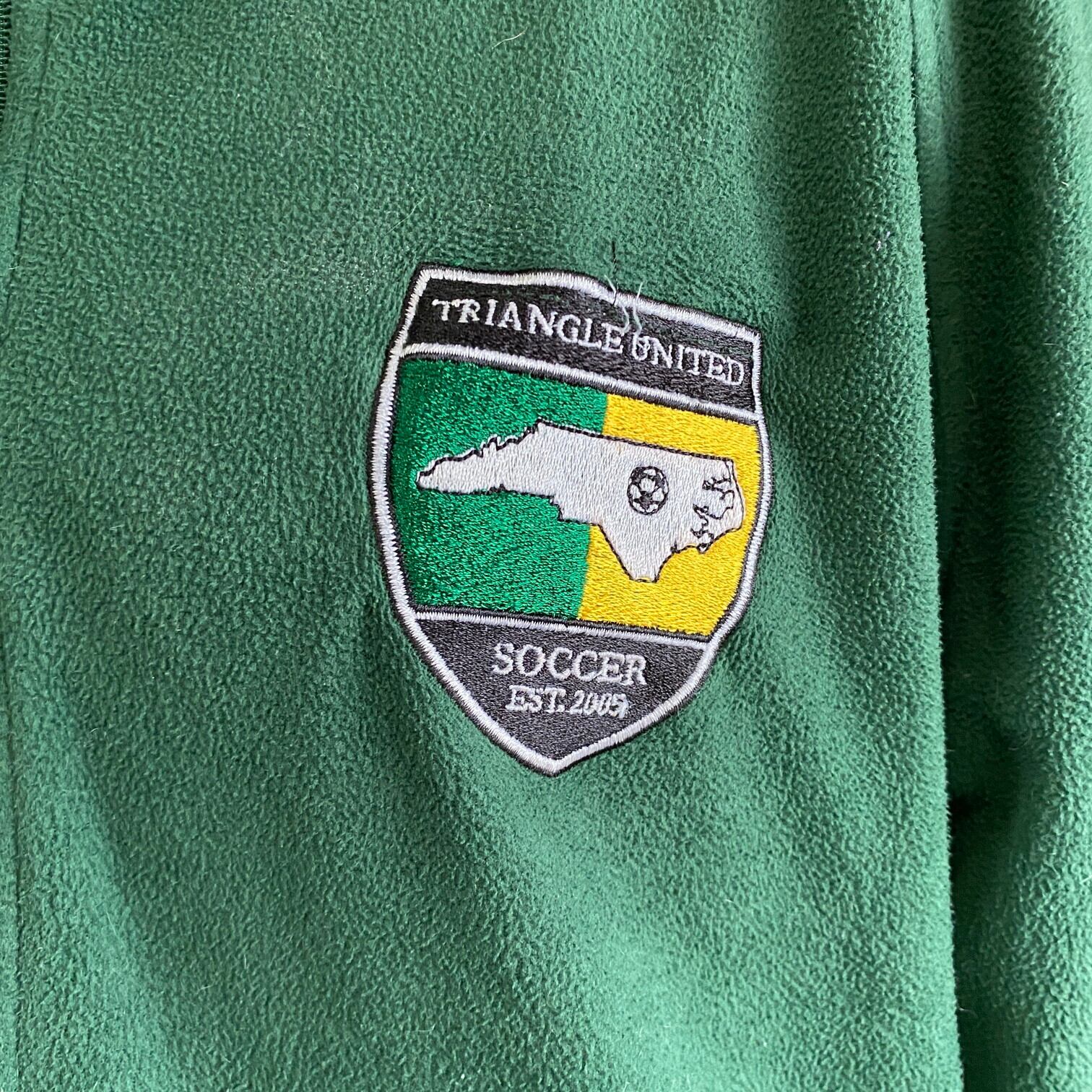NIKE ナイキ フリース 刺繍ロゴ 緑グリーン L USA フットボール