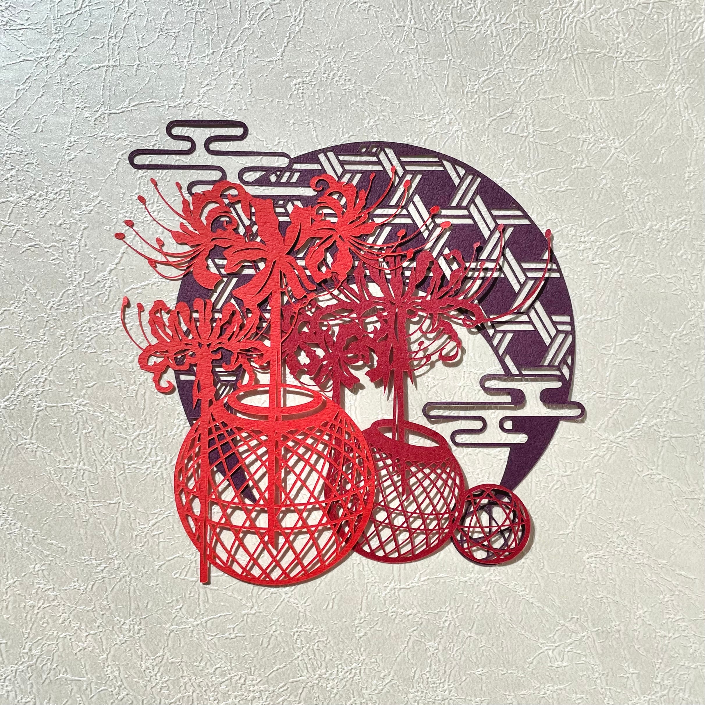 油絵 絵画【青い彼岸花】【四切木製】 油絵 油彩 油彩画 絵画【彼岸花と赤い電車】 | HIROSHI1990