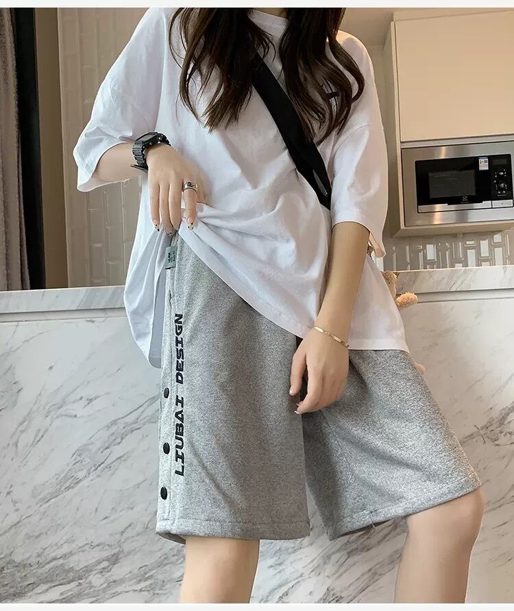 2XLサイズ ショートパンツ ズボン 女性用 韓国 ブラック グレー 通販