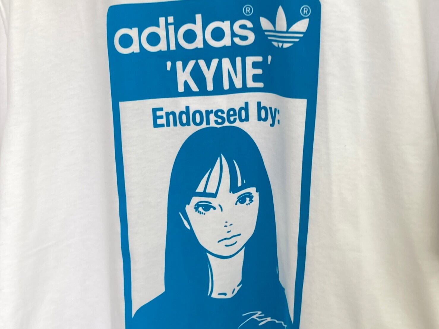 adidas × KYNE GRAPHIC TEE WHITE JP O HA9996 36707 | BRAND BUYERS OSAKA