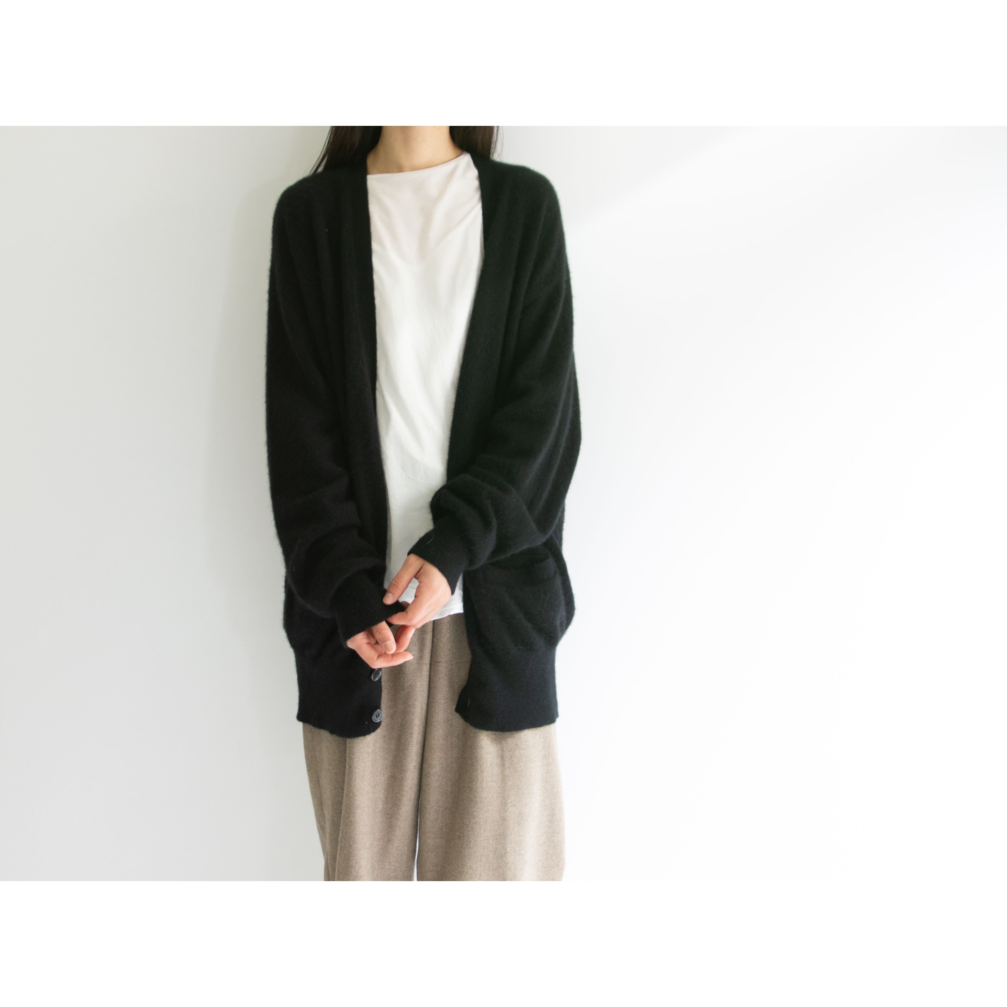 issey miyake MEN】Made in Japan 80's 100% Cashmere Knit Cardigan