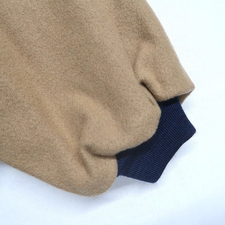 古着 USA製 HA-LO Casuals 切り替え 企業 刺繍 ウール ジップアップ