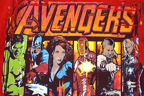 S】マーベル アベンジャーズ アッセンブル キャラクター Tシャツ