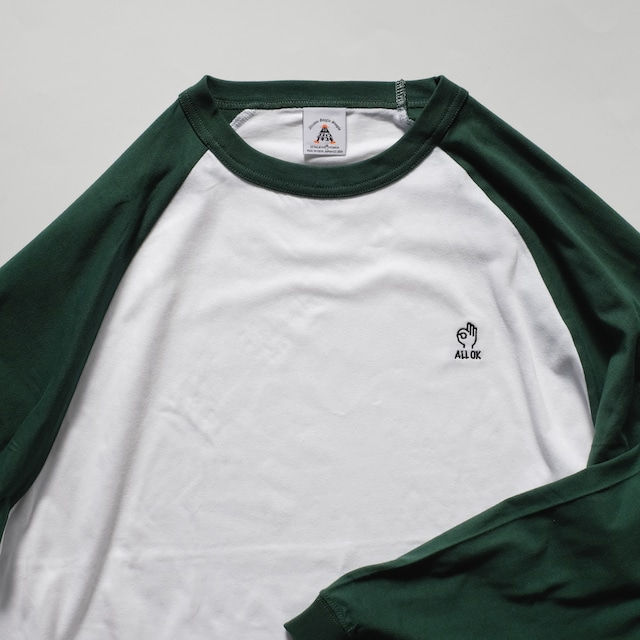 "ALL OK'' Raglan L/S tee