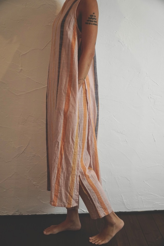 Soft Stripe — Side-Open Long Top