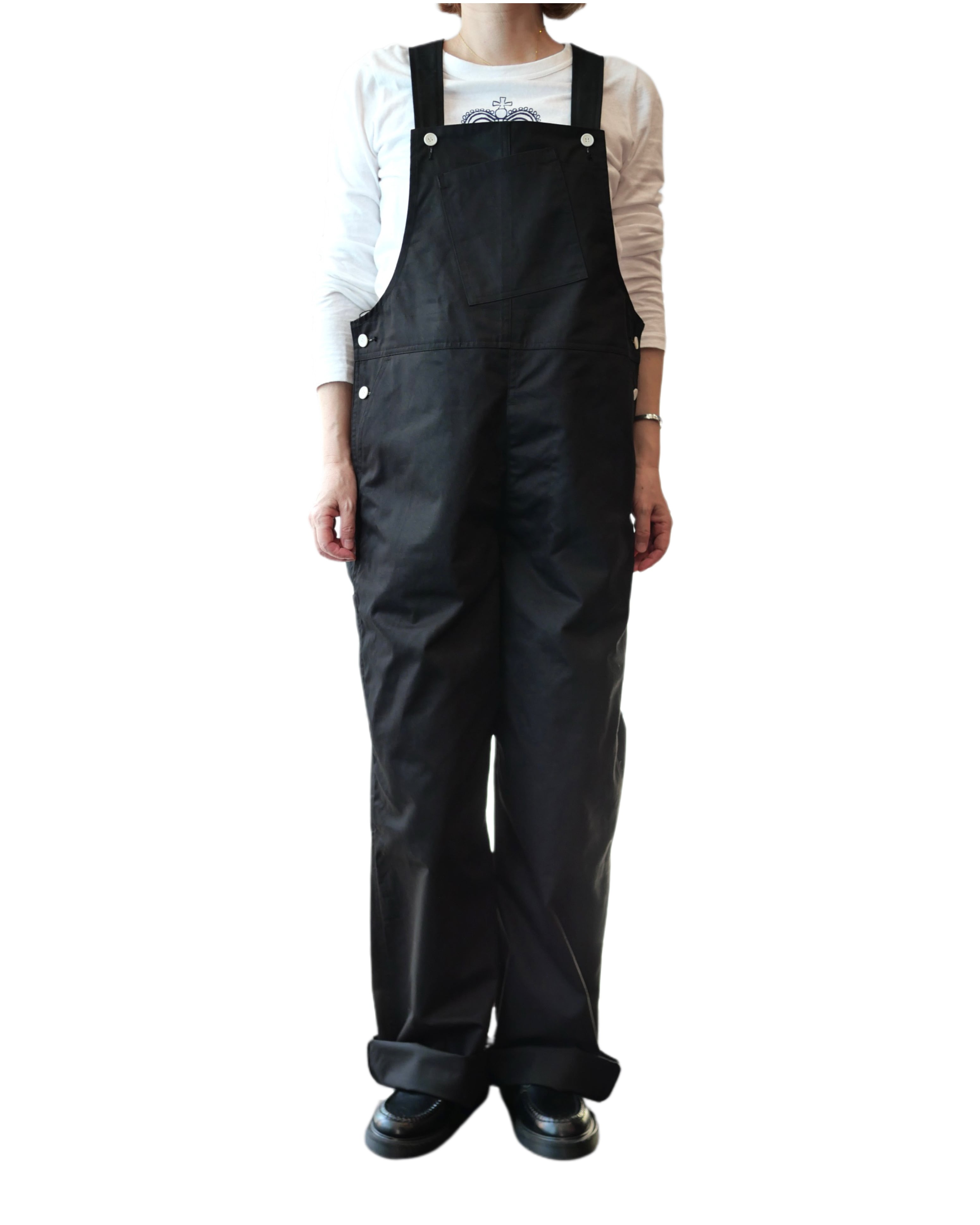 R&D.M.Co- no.7691b CHINO CLOTH OVERALLS Black M | Cieloazulmat