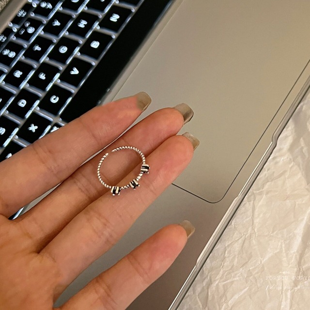 FOR YOUレトロローズ調節可能リング２点セット