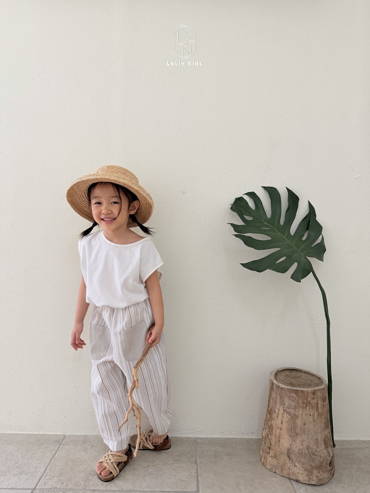 [Lovin' Kids] Monostripe Pants / [러빈] 모노스트라이프팬츠