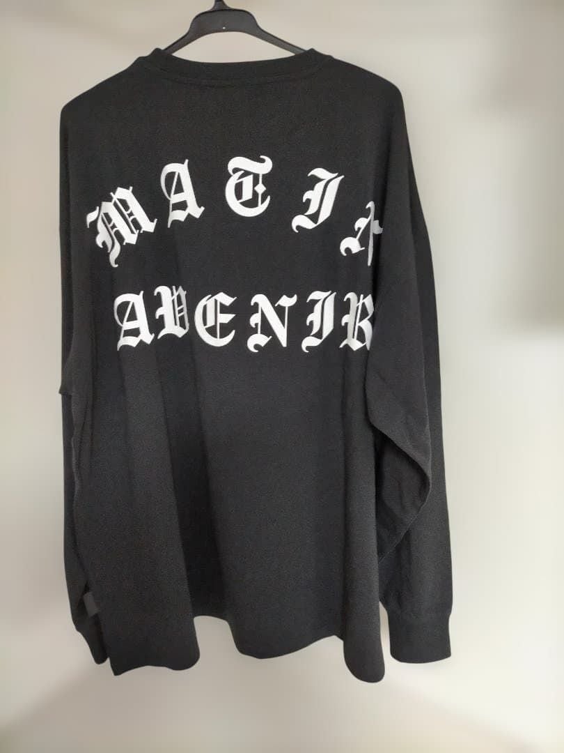 送料無料】MATIN AVENIR（新品未使用） ブラックロンT 長袖 バックロゴ