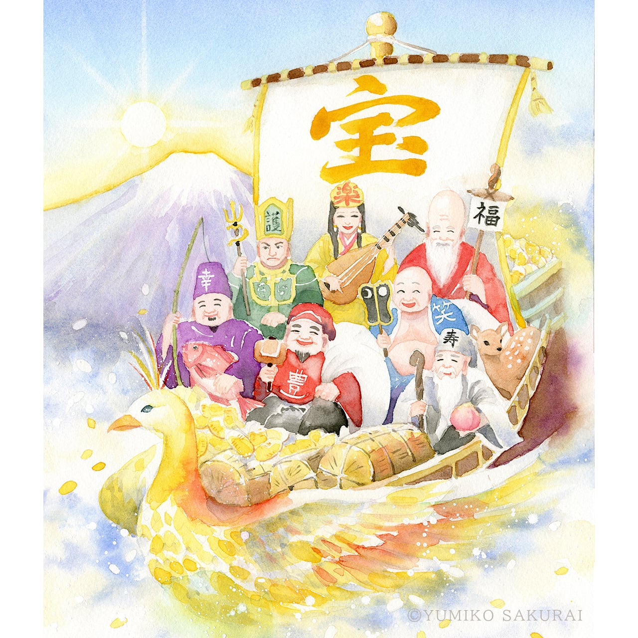 原画「 七福神 」(太子サイズ)